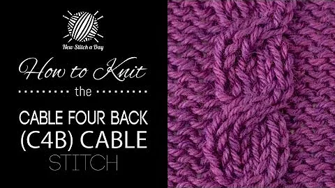 How to Knit the Cable Four Back (C4B) English Style