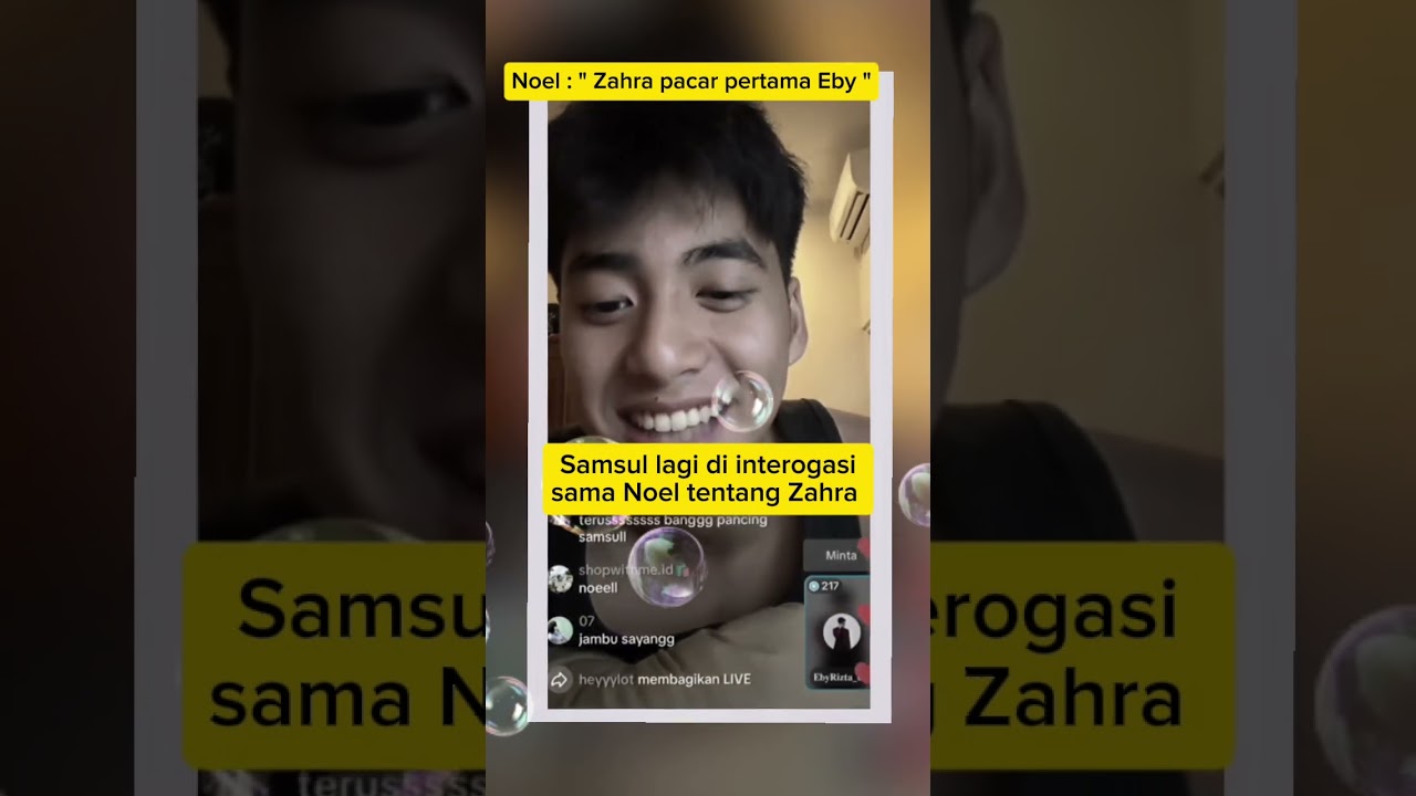 Samsul lagi di interogasi sama Noel tentang Zahra #ebyda5 #zahrada7 #noel 