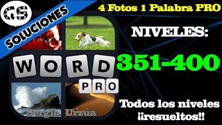 4 Fotos 1 Palabra PRO | Todos los niveles resueltos 351-400 screenshot 4