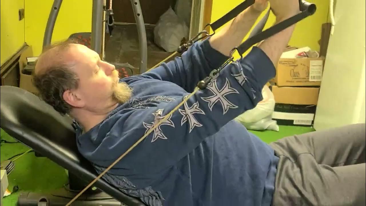 Working out with the Weider Crossbow Gym. YouTube