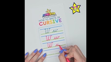How to Write Cursive Letter W