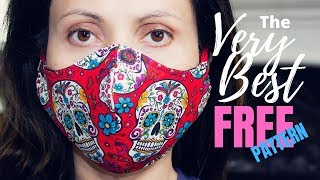 How to Sew the VERY BEST Fitted Fabric Face Mask with Filter Pocket and Nose Support [FREE PATTERNS]