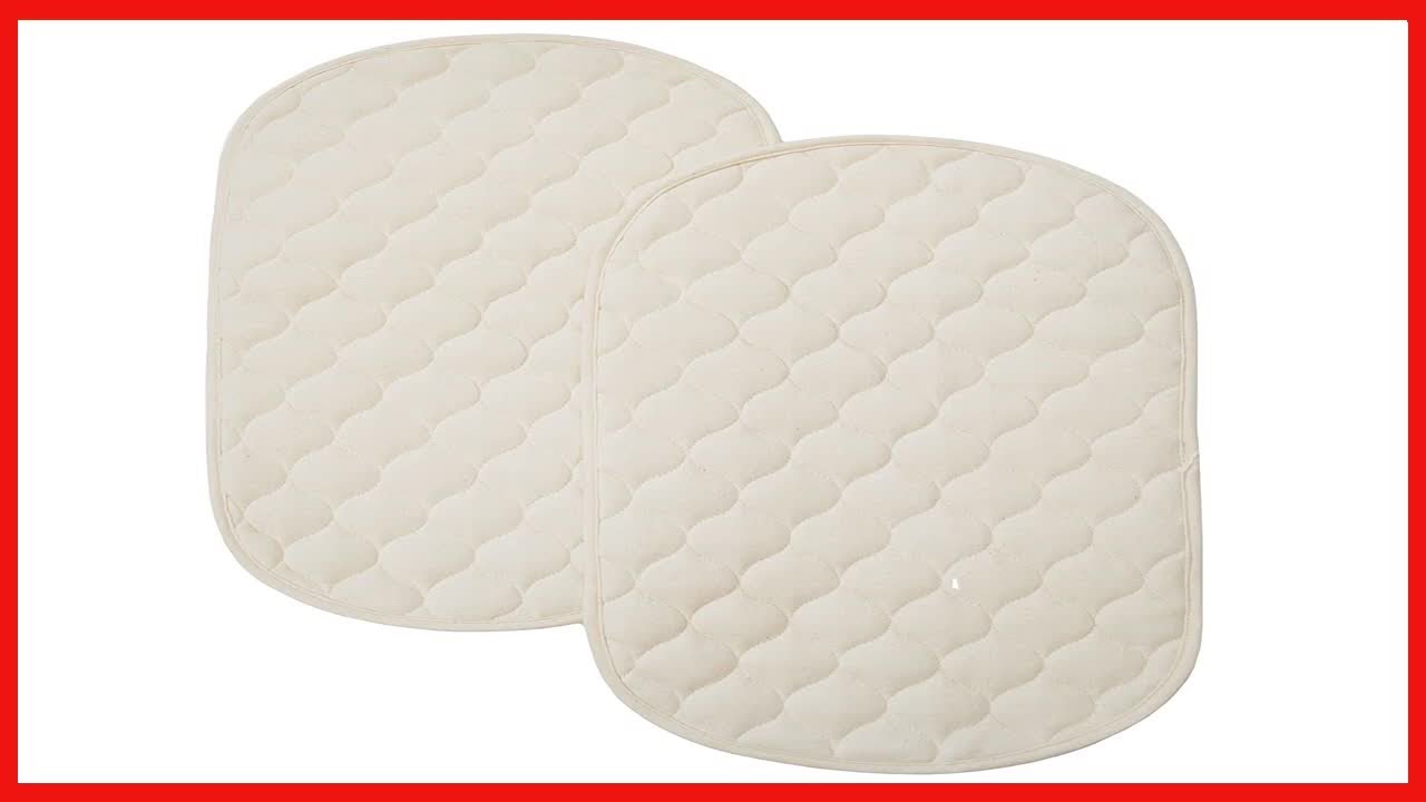 TL Care Waterproof Quilted Playard Changing Table Pads Burp Cloth Made with Organic Cotton 2-Count