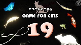 【猫用動画MIX19】黒背景/鯉紐蛙鼠蝶ねこじゃらし 30分 GAME FOR CATS 19 by carumela 478,963 views 2 years ago 31 minutes