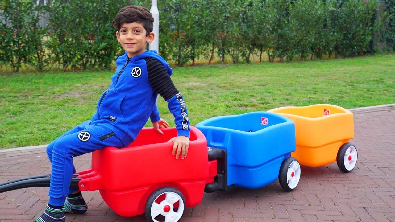 Jason y el juego de frutas para niños | Tour guiada al parque en busca ...