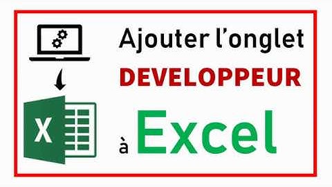 Tutoriel macros Excel - Ajouter onglet développeur - www.doctecs.com