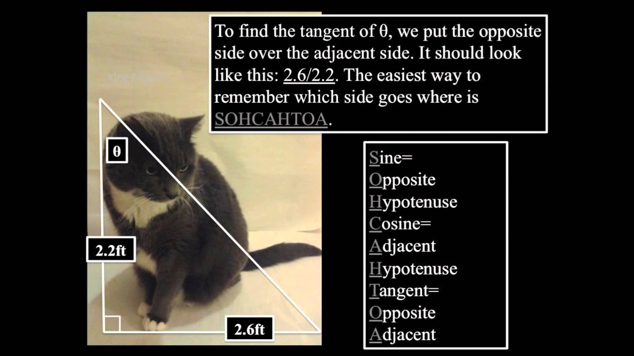 Sohcatoh Math SOHCAHTOA math problem solving - YouTube