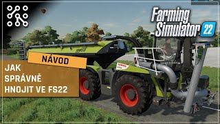 Jak správně hnojit! - NÁVOD #03 | Farming Simulator 22 | Lets play | Česky