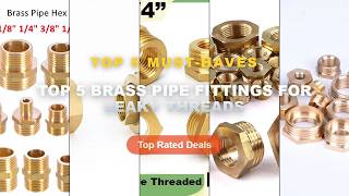 Cheap & Best Top 5 Brass Pipe Fittings For Leaky Threads Unboxing & Review - Brass Hex Bushing Reduc