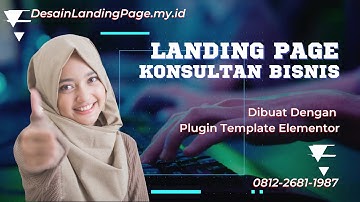 LANDING PAGE KONSULTAN BISNIS DIBUAT DENGAN PLUGIN TEMPLATE ELEMENTOR