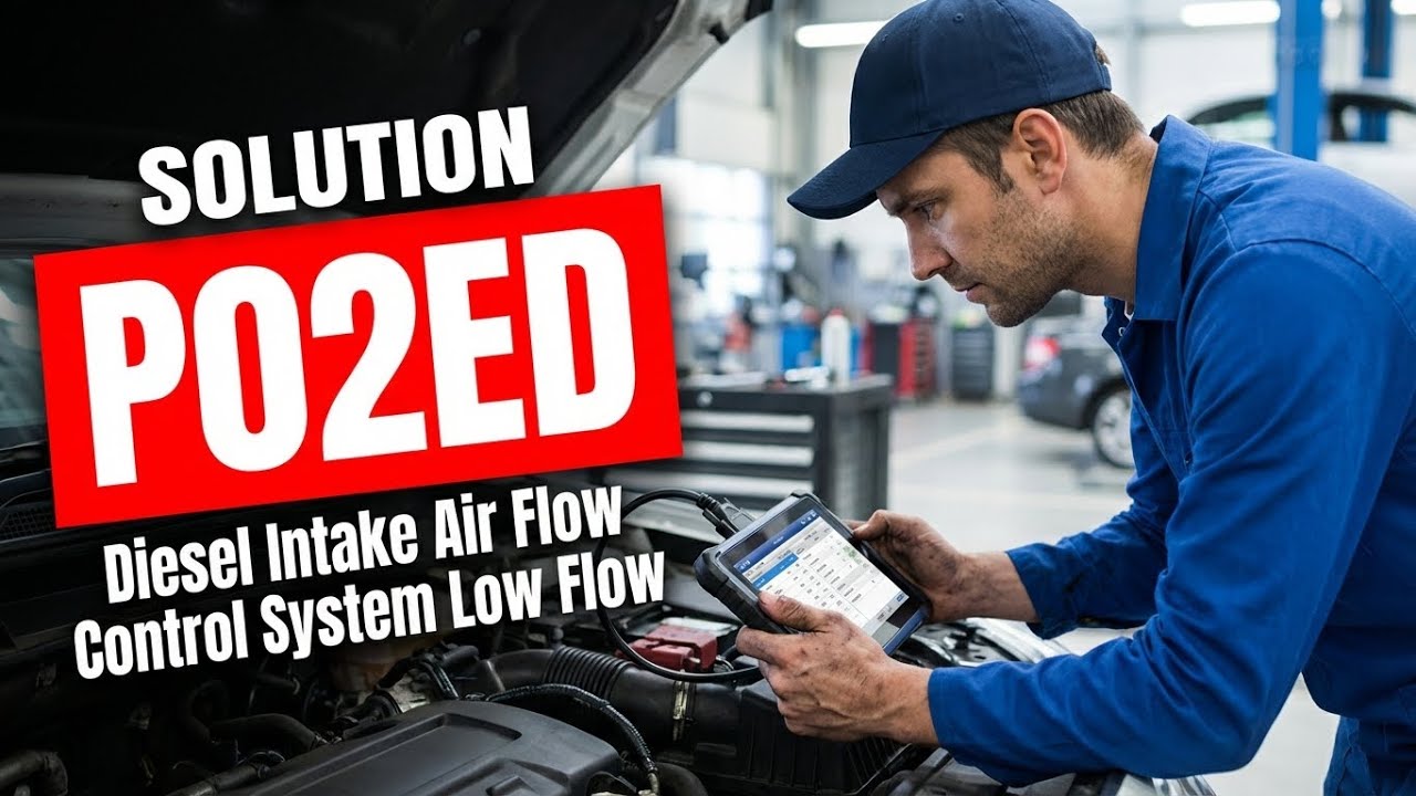 HOW TO FIX P02ED OBD II ERROR CODE - Diesel Intake Air Flow Control System Low Flow
