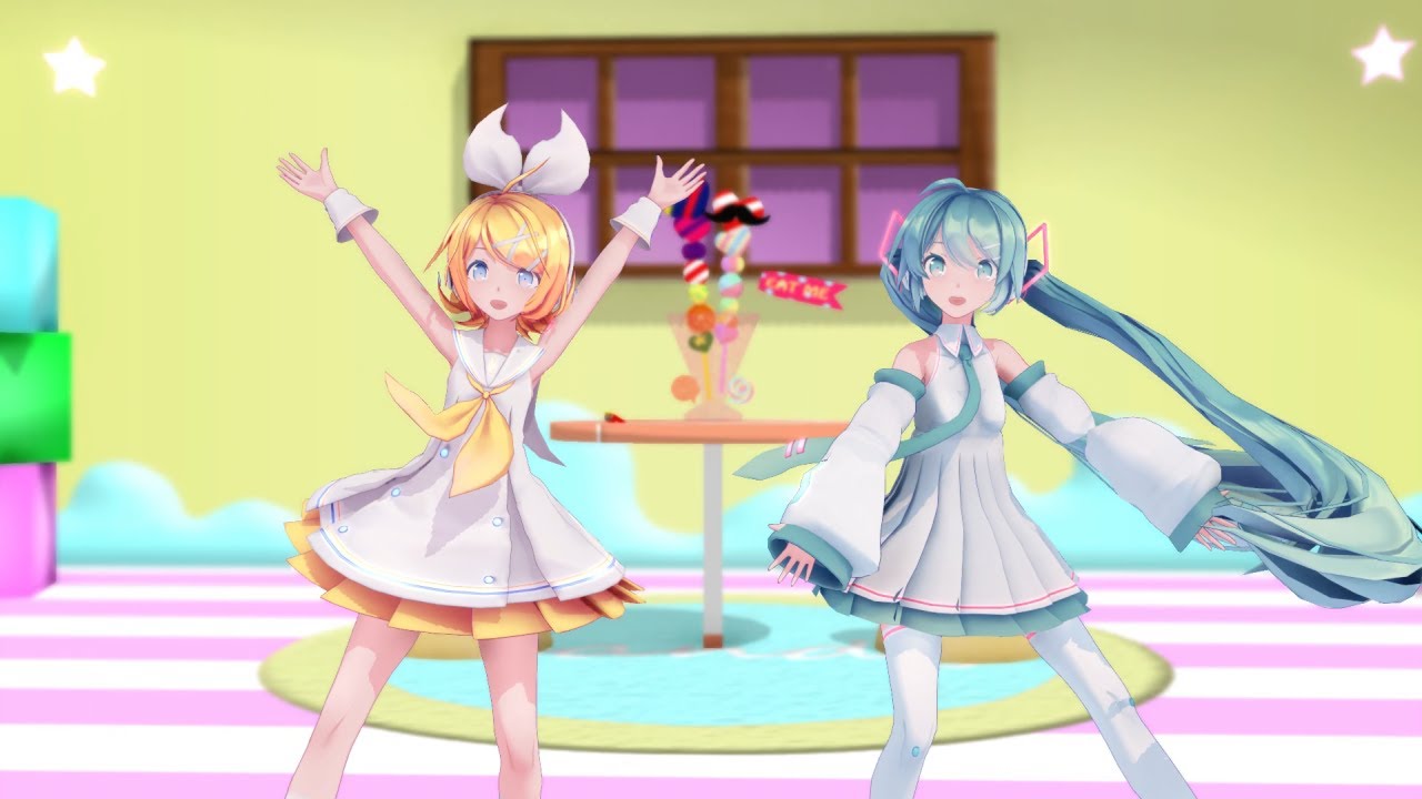 【MMDカメラ配布あり】ポッピンキャンディ☆フィーバー！【Sour式初音ミク・鏡音リン】