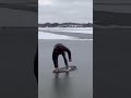Trying 540 shuvits while skimboarding on ice until I land it