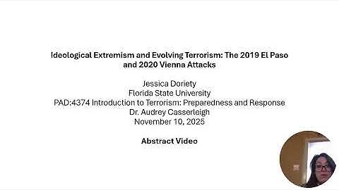 Ideological Extremism and Evolving Terrorism   Abstract Video