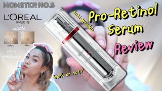 รีวิว L’Oreal Paris Revitalift Pro-retinol Serum ลดริ้วรอยได้จริงมั้ย? ทดสอบให้ดู! | Momster No.5