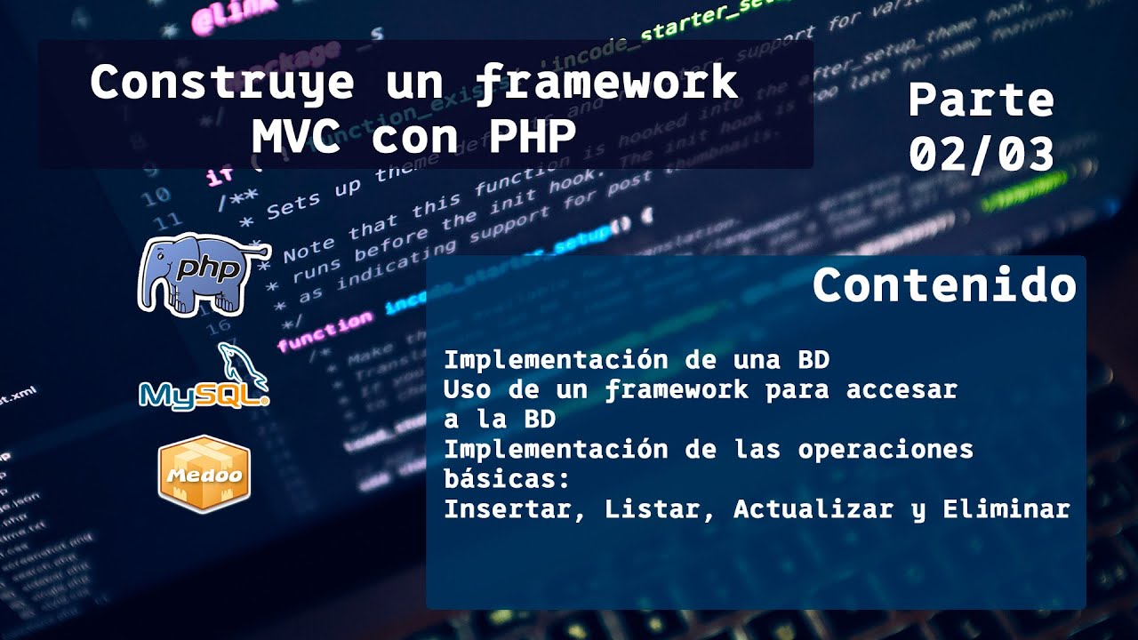 Construye un framework MVC con PHP (02/03) - YouTube