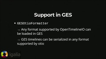 OpenTimelineIO and GStreamer integration (SIGGRAPH 2019)