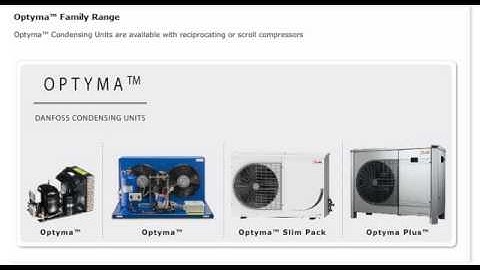 Danfoss Learning - "Condensing units - Optyma™ Slim Pack - EMA" eLesson preview