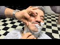 Asmr beard cut  mustache growth and grooming  barber massage