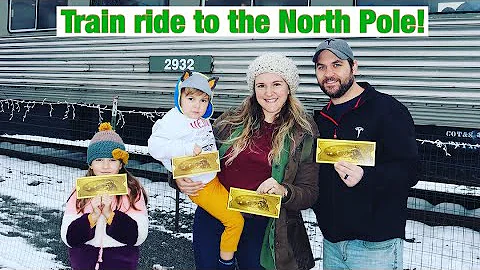 Polar Express Train-ride 🚂 to see Santa 🎅 at the North Pole! 🎄Medina Railroad Museum