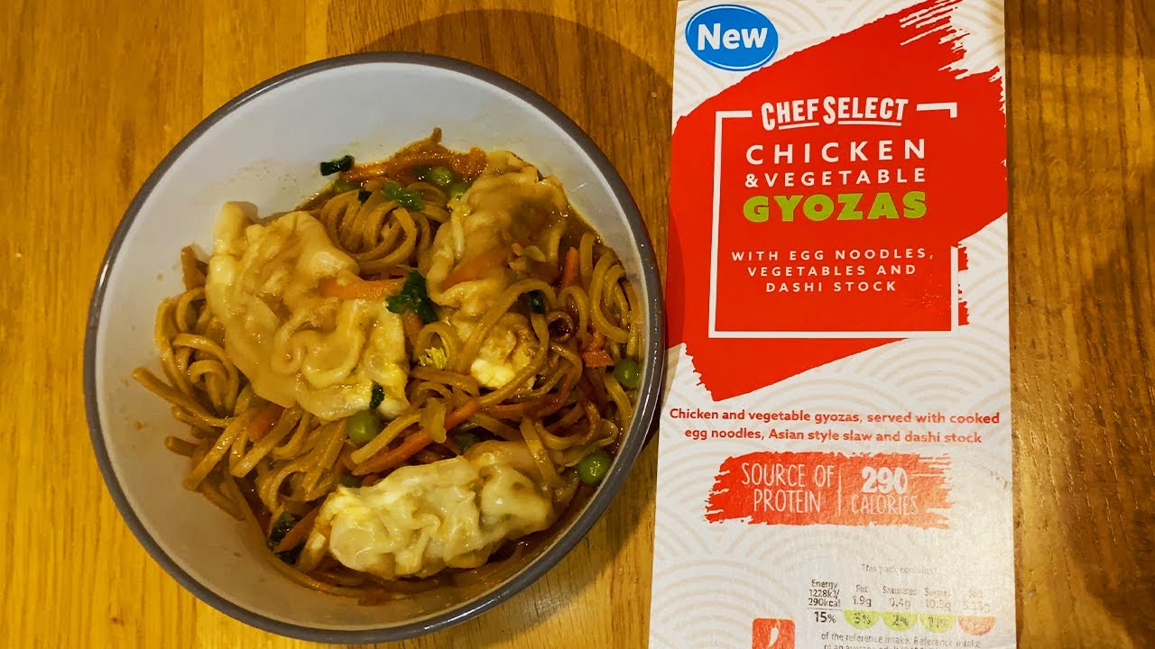 NEW Chicken and Vegetable Gyozas Ready Meal - Lidl Chef Select - YouTube