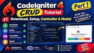 CodeIgniter 4 CRUD Tutorial - Part 1: Download, Setup, Controller & Model