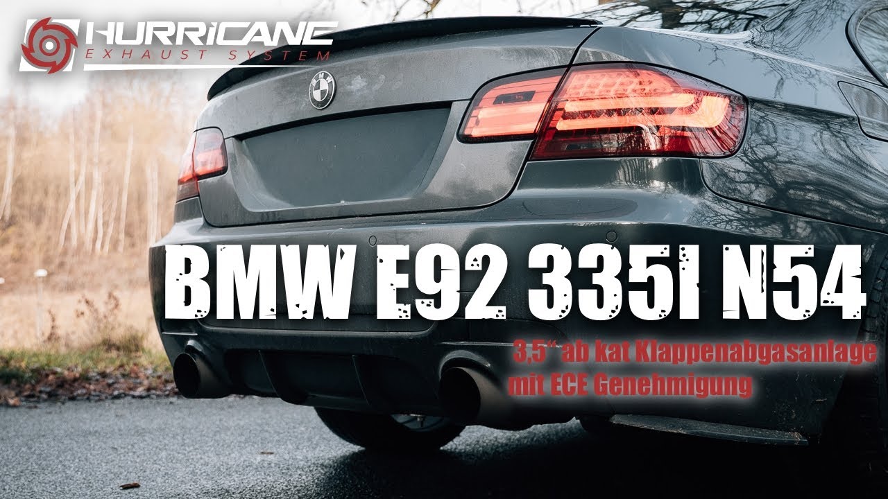 BMW E92 335i Sound | 3,5 Zoll Hurricane Klappenauspuff