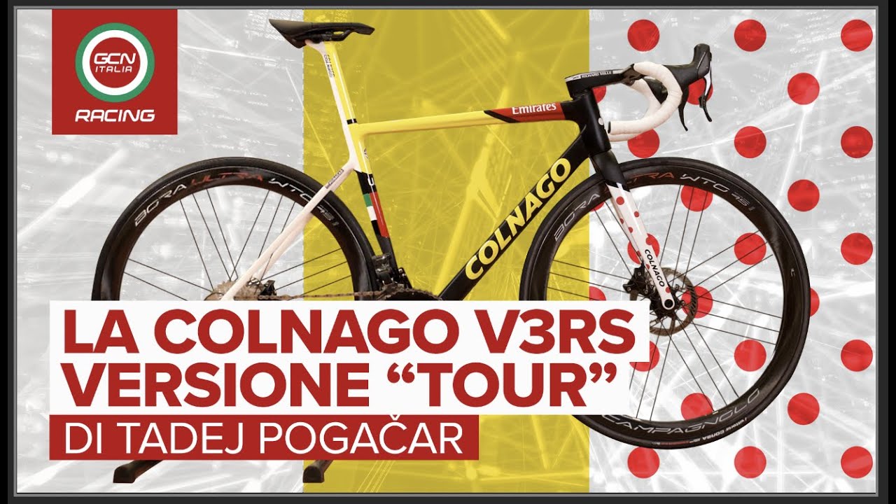La Colnago V3RS Disc di Tadej Pogacar del Tour 2021 | Bici dei  professionisti - YouTube