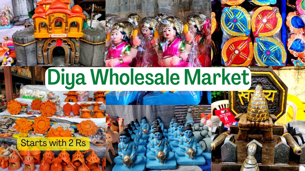 Wholesale Diyas For Diwali | Diya Street Shopping | Wholesale Market Pune | Kumbharwada