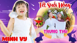 Video thumbnail of "TẾT SUỐI HỒNG - Bé Minh Vy | Nhạc Trung Thu Chị Hằng Chú Cuội, Trung Thu đốt đèn lên cho sáng 4K"