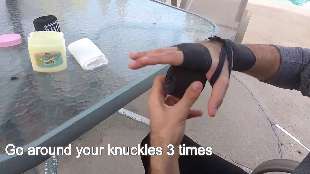 How to Wrap Hands for Boxing (WITH Knuckle Padding) - YouTube