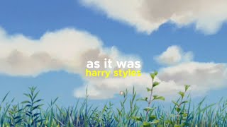 harry styles - as it was (speed up) Resimi