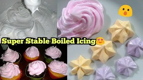 Boiled Icing Recipe Using hand mixer only (super Stable)