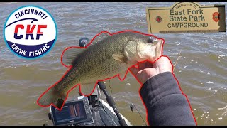 Braving Tough Conditions To Cash A Check! (Cincinnati Kayak Fishing East Fork Lake Bass Tournament)