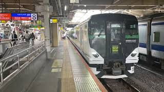 E257系5500番台OM51編成回送発車 上野駅