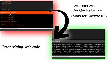 How to install PMS5003 PM2.5 Air Quality Sensor  library for Arduino IDE software