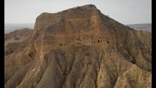 Ancient cave monasteries in Gareji Desert