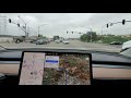 Tesla early beta FSD 2020.40.8.10 Santa Clarita to Pasadena, CA 23 Oct 2020 - Model 3 - Video 1 of 2