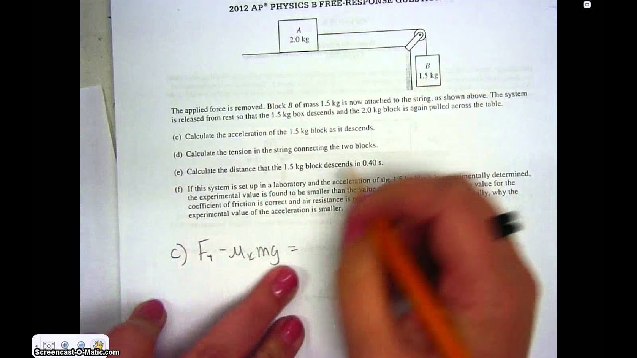 for exam bisd acceleration Free  YouTube Pulley Response People  AP Video Physics