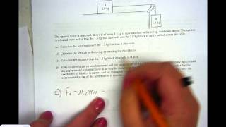 AP Physics Video Pulley People Free Response
