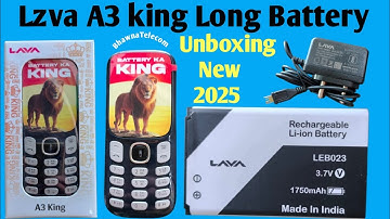 Lava A3 king keypad Phone Unboxing | Long Battery 1750 Amh (20 days of stand-by Battery) BhawnaTe..