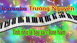 Karaoke Tình như lá bay xa Tone Nam