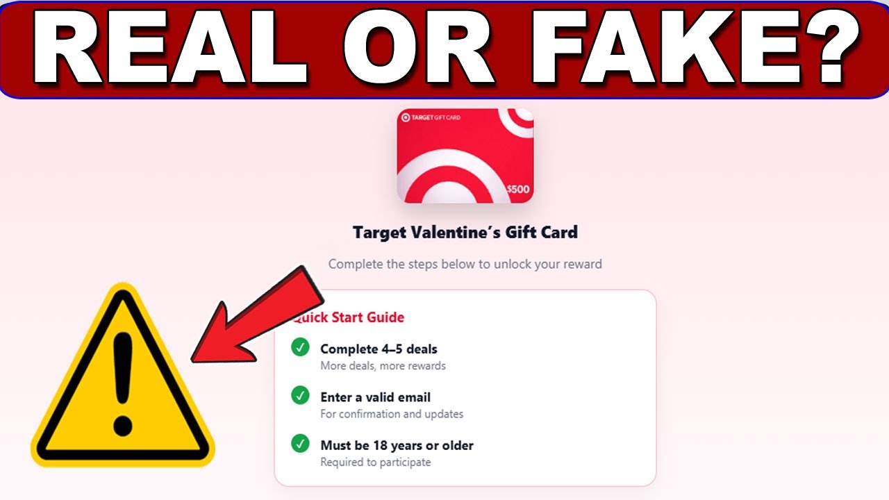 Tarreward.com Review - Is Target Valentine’s Gift Card Legit or Scam?