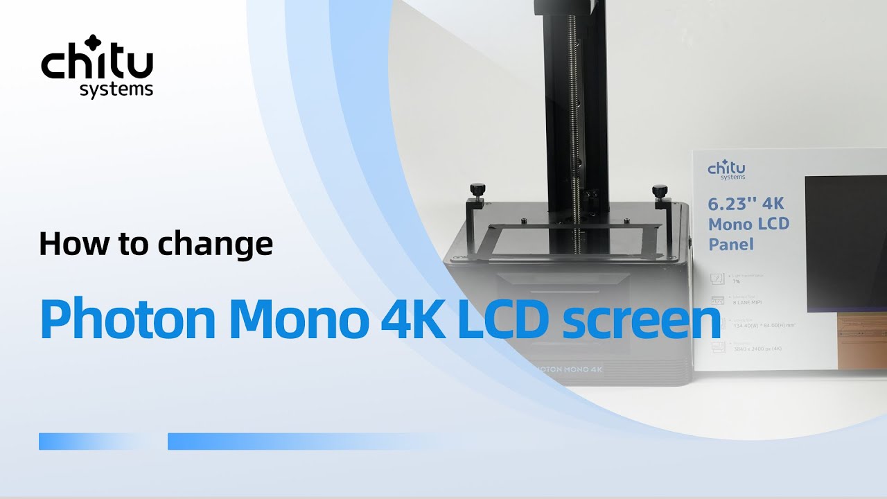 How to replace Anycubic Photon Mono 4K LCD screen? YouTube