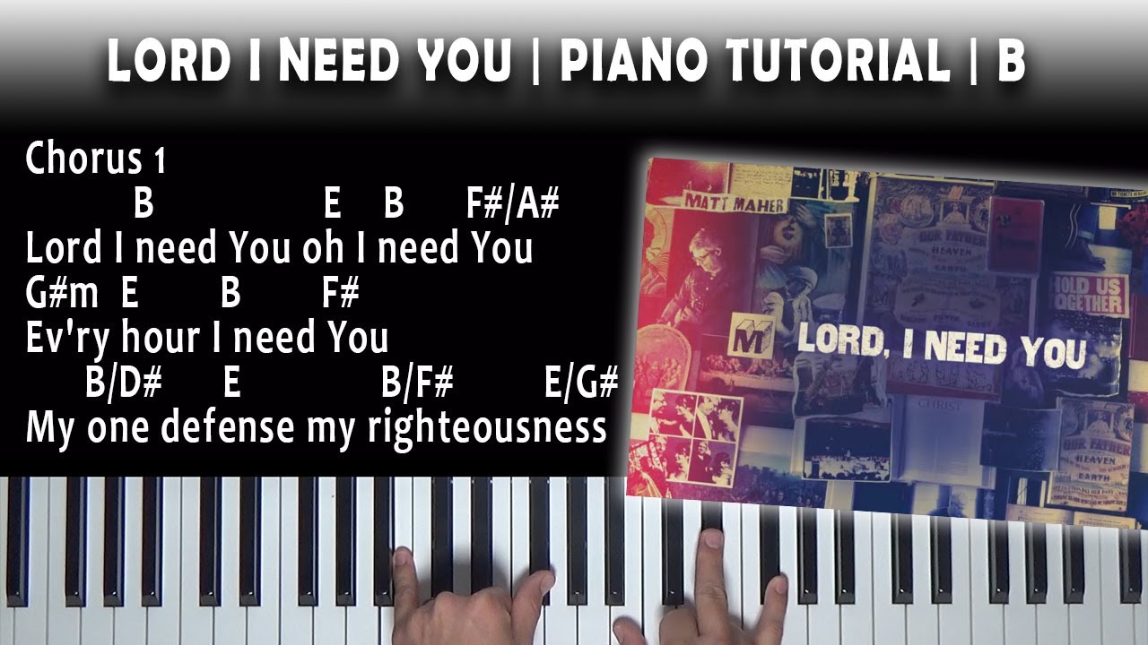 Lord I Need You | Piano Tutorial | B - YouTube