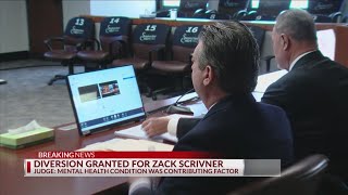 Mental health diversion granted for Zack Scrivner