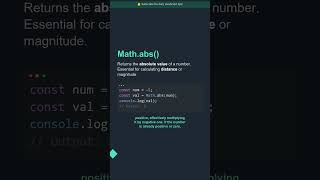 ⭐ Math.abs() | Software Engineer Tips #Shorts