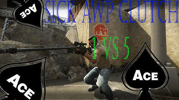 Sick 1v5 AWP Clutch Ace (CS:GO)