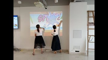 Interactive wall floor and desk games