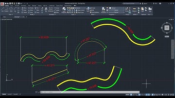 AutoCAD dimcurve Lisp dimension length of any 2D/3D curve (or distance on curve)